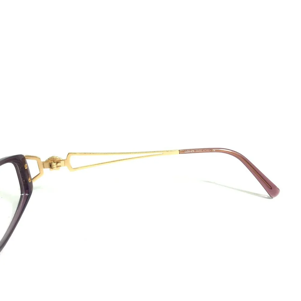 Versace MOD.V82 G52 Eyeglasses Frames Purple Gold Round Oval Full Rim 51-15-130